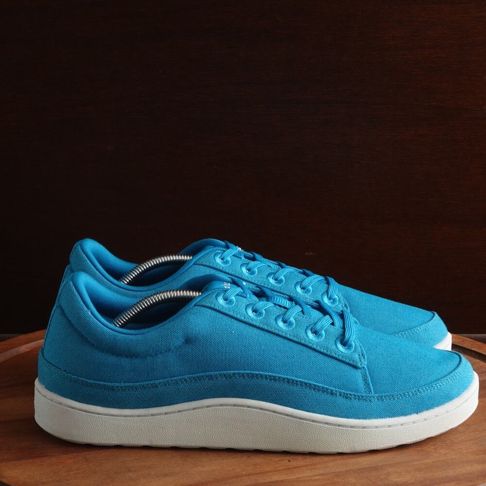 Allbirds Sneakers Mens SZ 12 Teal Blue Canvas Pacer Athletic Walking‎ Shoes NWOB